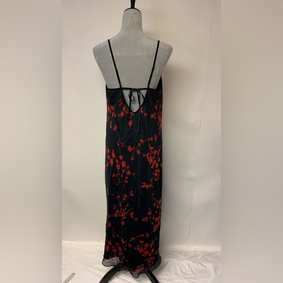 Valerie Stevens Maxi Dress Whimsigoth Dark Floral Fairy Grunge Y2K HOCO SZ L - Picture 3 of 9